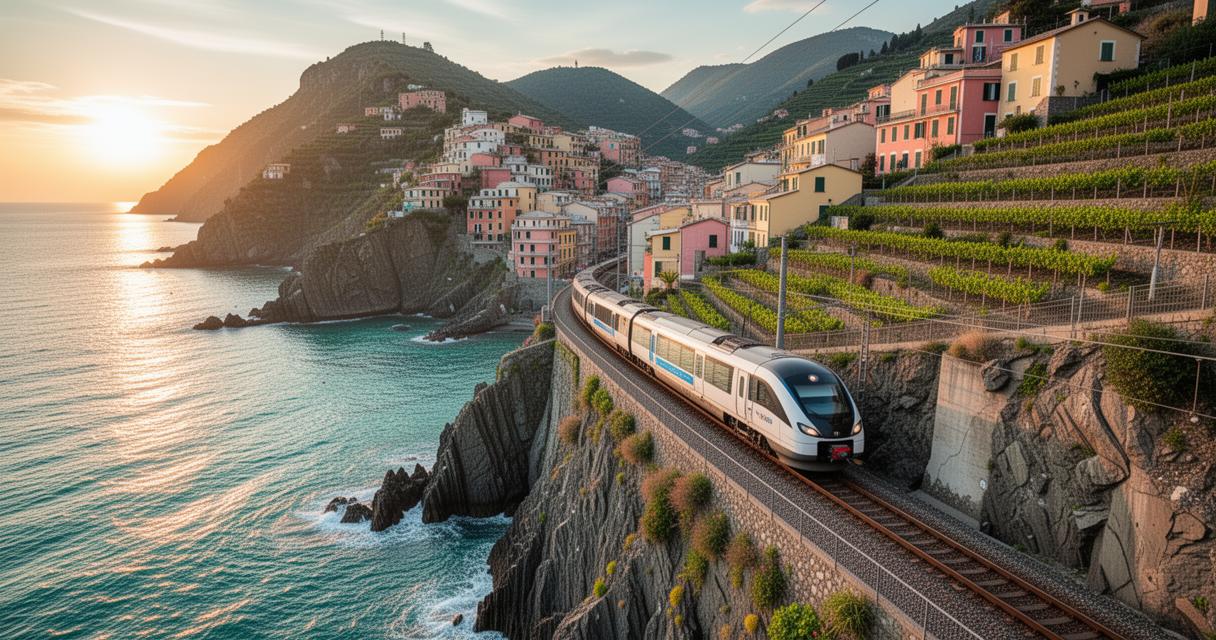 Train Cinque Terre : une vue pittoresque entre Monterosso et Riomaggiore pour des photos inoubliables